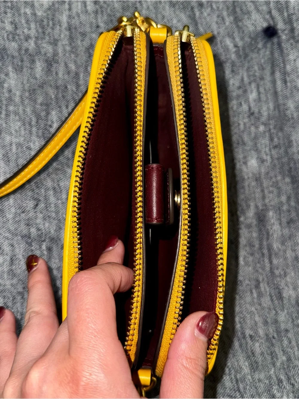 Tory Burch T Monogram Mini Yellow Tan Jacquard Crossbody